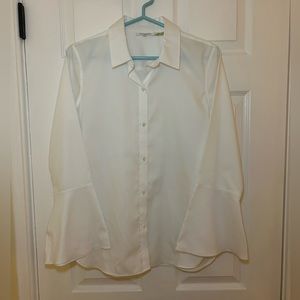 Calvin Klein flare sleeve button up